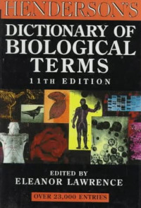 Image of Henderson's Dictionary of Biological Terms