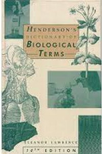 Image of Henderson's Dictionary of Biological Terms